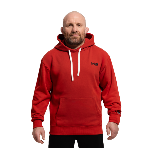 IHS - UNISEX OVERSIZED HOODIE RED SIZE S